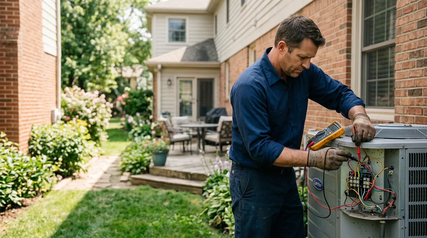 HVAC technician working near Summerfield, TX